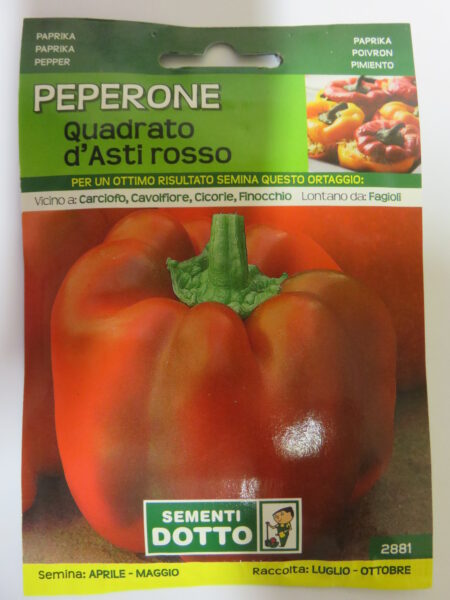 Peperone Quadrato d’Asti rosso