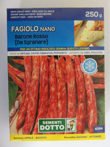 Fagiolo barone rosso nano