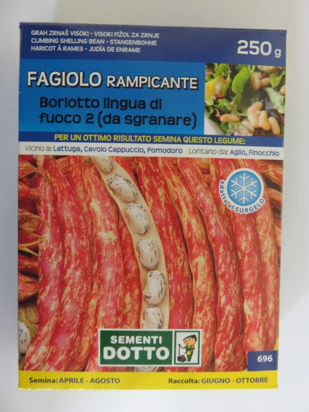 Fagiolo borlotto lingua di fuoco rampicante